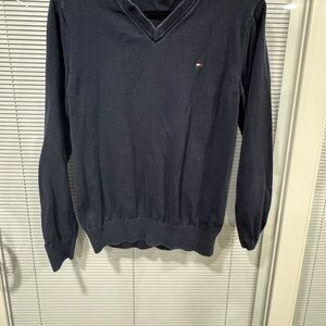 Tommy Hilfiger Men's Dark Blue V-Neck Sweater